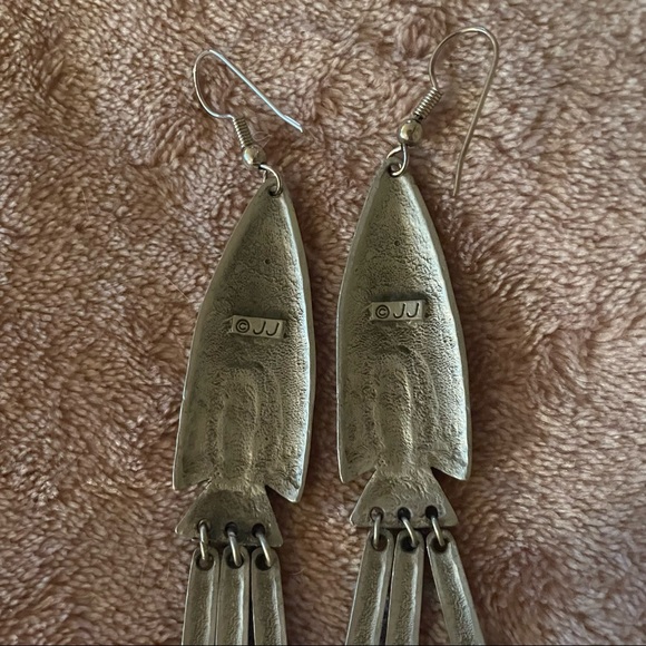 J.j pewter earrings - Picture 2 of 3